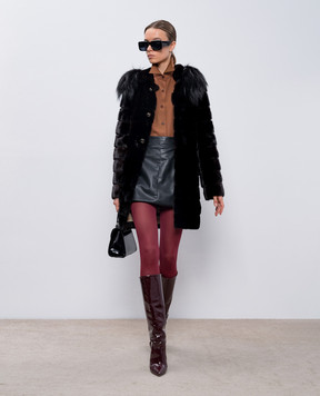 Prada Чорна шуба з хутра норки 166272