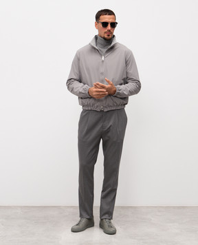 Cashmere&Whiskey Серые брюки с шерстью 02556R0498