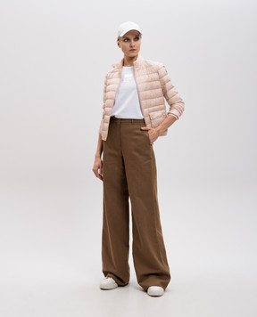 Max Mara Коричневые брюки MURGE с льном MURGE