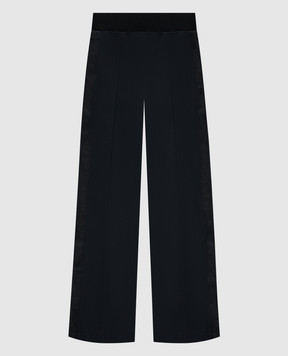 Off-White Черные брюки с брендированными лампасами. OWVI021S24JER001