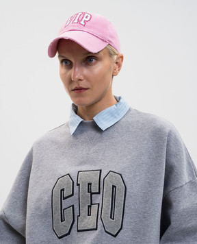 Balenciaga Рожева кепка з вишивкою 837021410B2