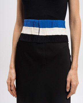 Vionnet Пояс із шовку в смужку ACVAP13001T1003