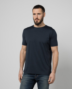 COLOMBO Синяя футболка с шелком TS00380A00897