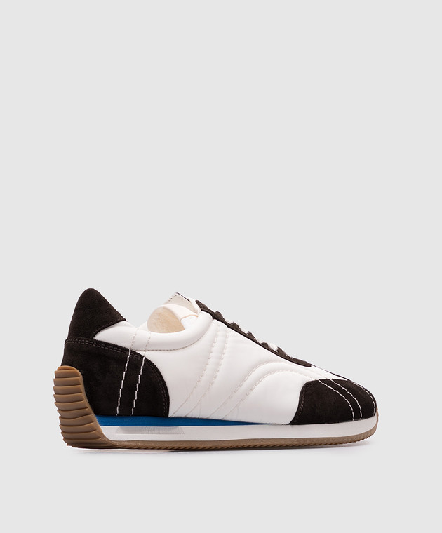 Toteme Білі комбіновані кросівки з логотипом 251WAS1544FB0137 зображення 3