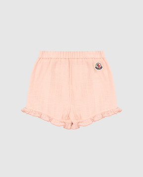 Moncler ENFANT Розовые шорты с логотипом логотип логотип. K19512B00002598AX