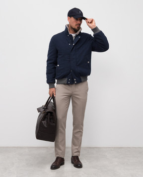Brunello Cucinelli Сірий светр з кашеміру M2229525