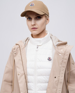 Moncler Коричнева кепка з нашивкою логотипа K10933B0005504863