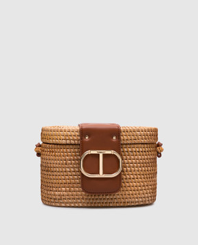 Twinset Коричневая сумка Le Panier 251TD8150