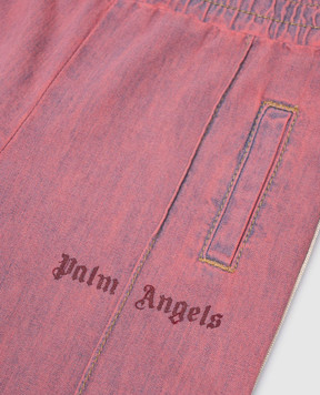 Palm Angels Дитячі рожеві джинси з логотипом PG4X001S25DEN001