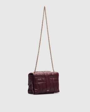 Versace Бордова шкіряна сумка крос-боді Kleio 10159641A12973