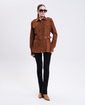 Ermanno Scervino Черные брюки клеш в рубчик D475P300HVT