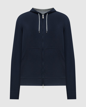 Brunello Cucinelli Синяя спортивная куртка MM8319069G