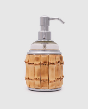 Lorenzi MIlano Диспенсер для жидкого мыла с отделкой из корня бамбука 102217