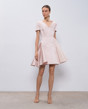 Christian Dior Рожева сукня із шовку з плісуванням 6C21620A1612