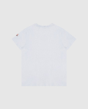 Moncler ENFANT Дитяча блакитна футболка з кристалами K19548C0003689AXM810