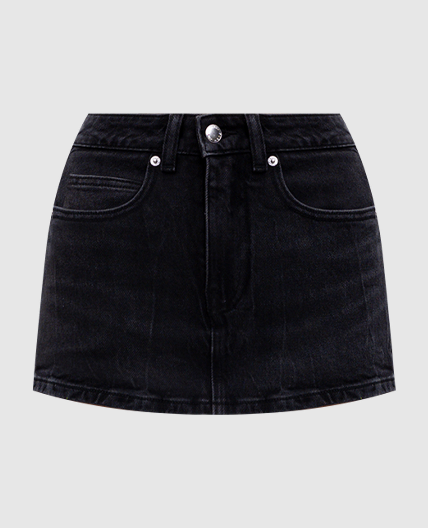 

Черная юбка-шорты с логотипом патча, Черный, Шорты