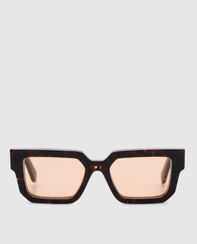 Off-White Коричневые солнцезащитные очки Silverstone OERI146S25PLA001