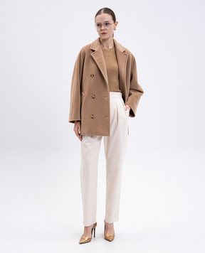 Max Mara Бежевый топ SVELTO с люрексом SVELTO
