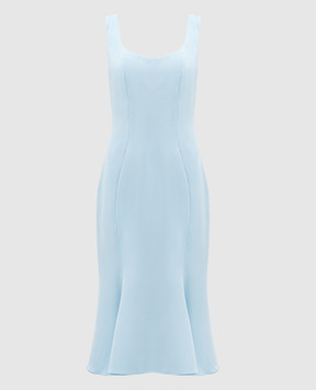 Ermanno Scervino Блакитна сукня міді D442Q749KIK