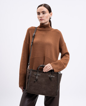 Gianni Chiarini Коричнева замшева сумка-тоут MARCELLA BS9762CMPL