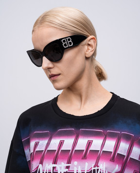 Balenciaga Черные очки Bossy с кристаллами 773493T0041
