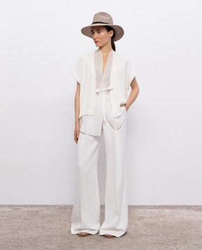 Brunello Cucinelli Білий кардиган Layered M19257716