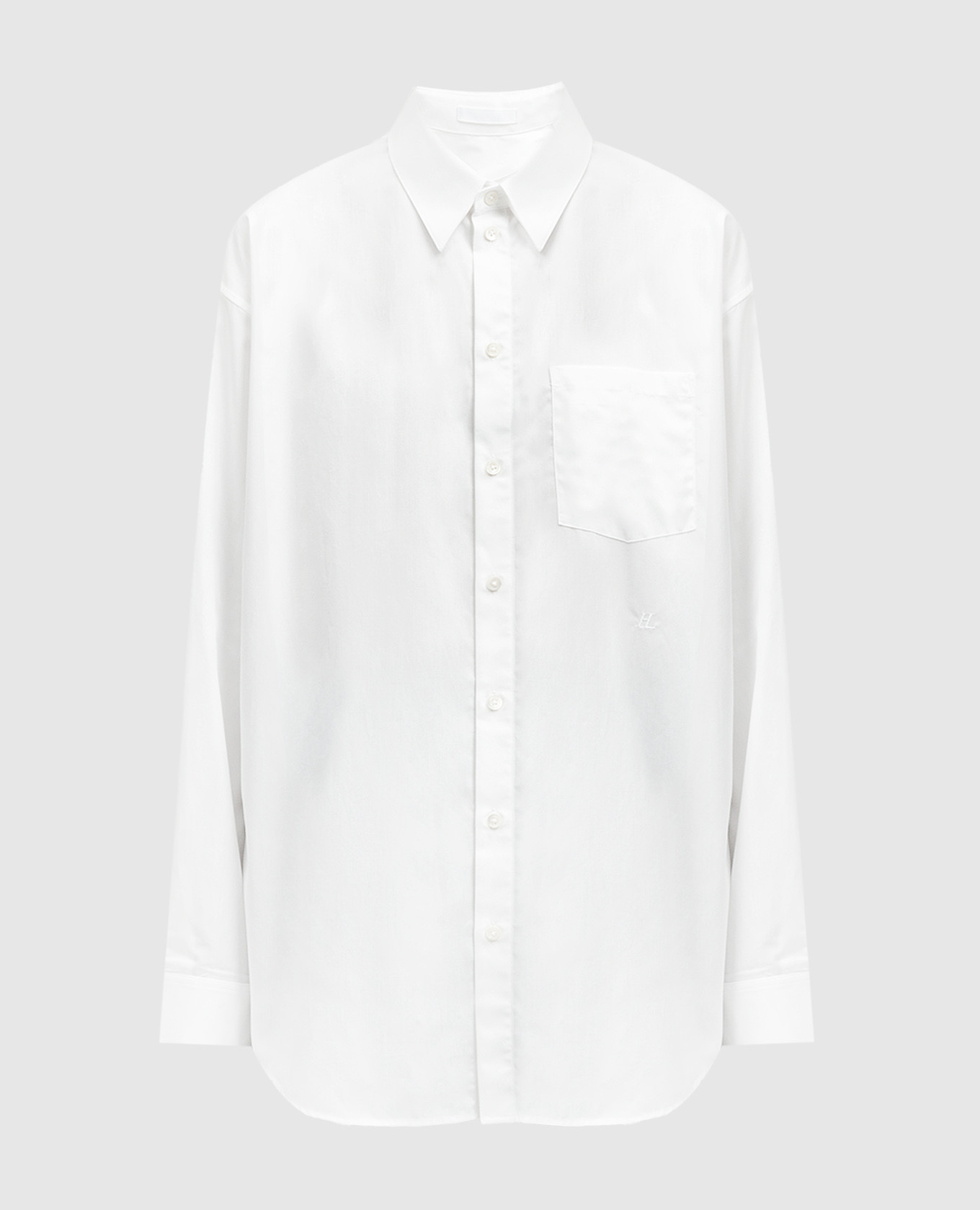 White shirt with monogram embroidery
