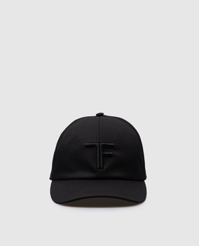 Tom Ford Чорна кепка з вишивкою логотипа TF MH003TCN036G