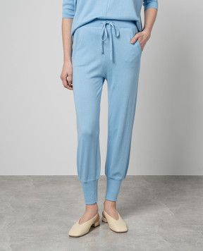 Allude Голубые джогеры с шелком и кашемиром 24262024