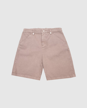 Brunello Cucinelli Дитячі джинсові шорти кольору хакі B277PP908C