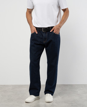 Dolce&Gabbana Сині джинси з тисненням логотипа GP02XDG8LM4