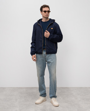 Versace Синя куртка з емблемою логотипа 10206851A02928