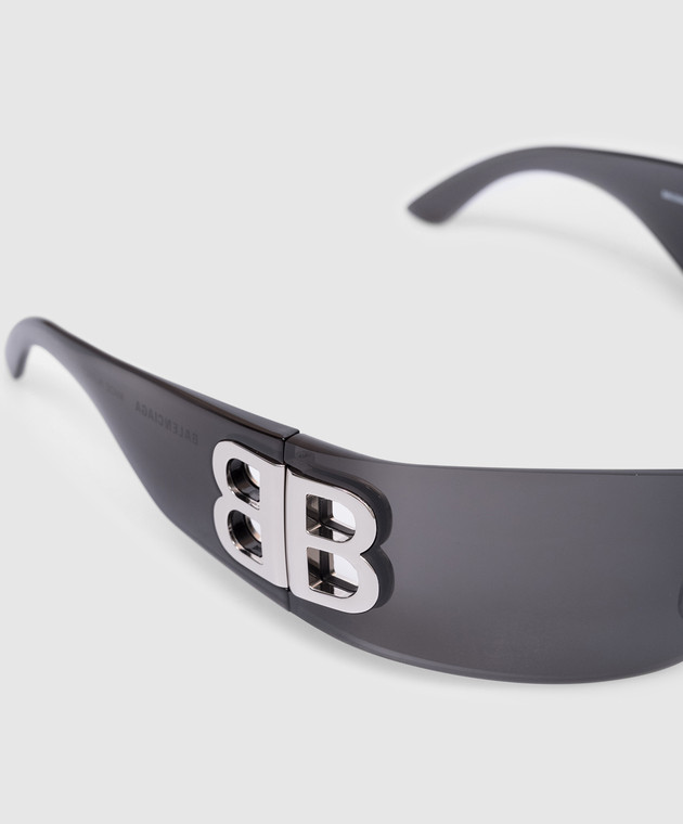 Balenciaga Черные очки Bossy Mask 794333T0003m изображение 4