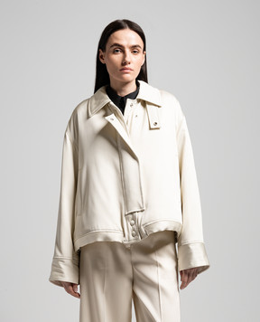 Jil Sander Белая куртка с шелком J01BN0115J65198