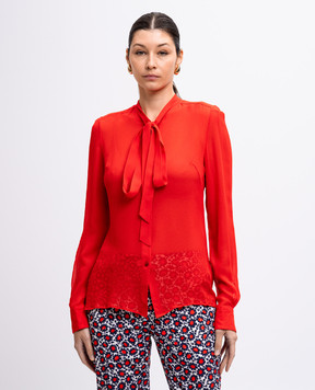 Ermanno Scervino Красная блузка из шелка D292K708GET