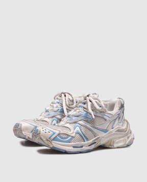 Balenciaga Белые кроссовки Runner 2.0 с винтажным эффектом 779064W3RXP