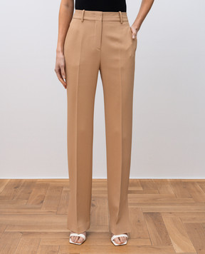 Ermanno Scervino Бежеві штани з розрізами в бокових швах D466P302ILM