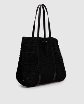 Gianni Chiarini Черный плетеный шопер VICTORIA BS11582SMCRH