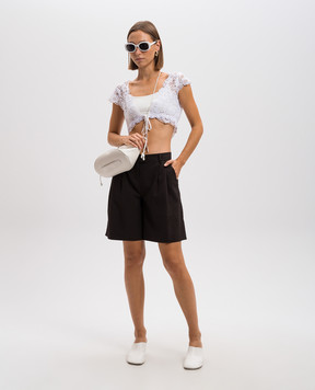Agnona Коричневі шорти із шовку U40617154OY