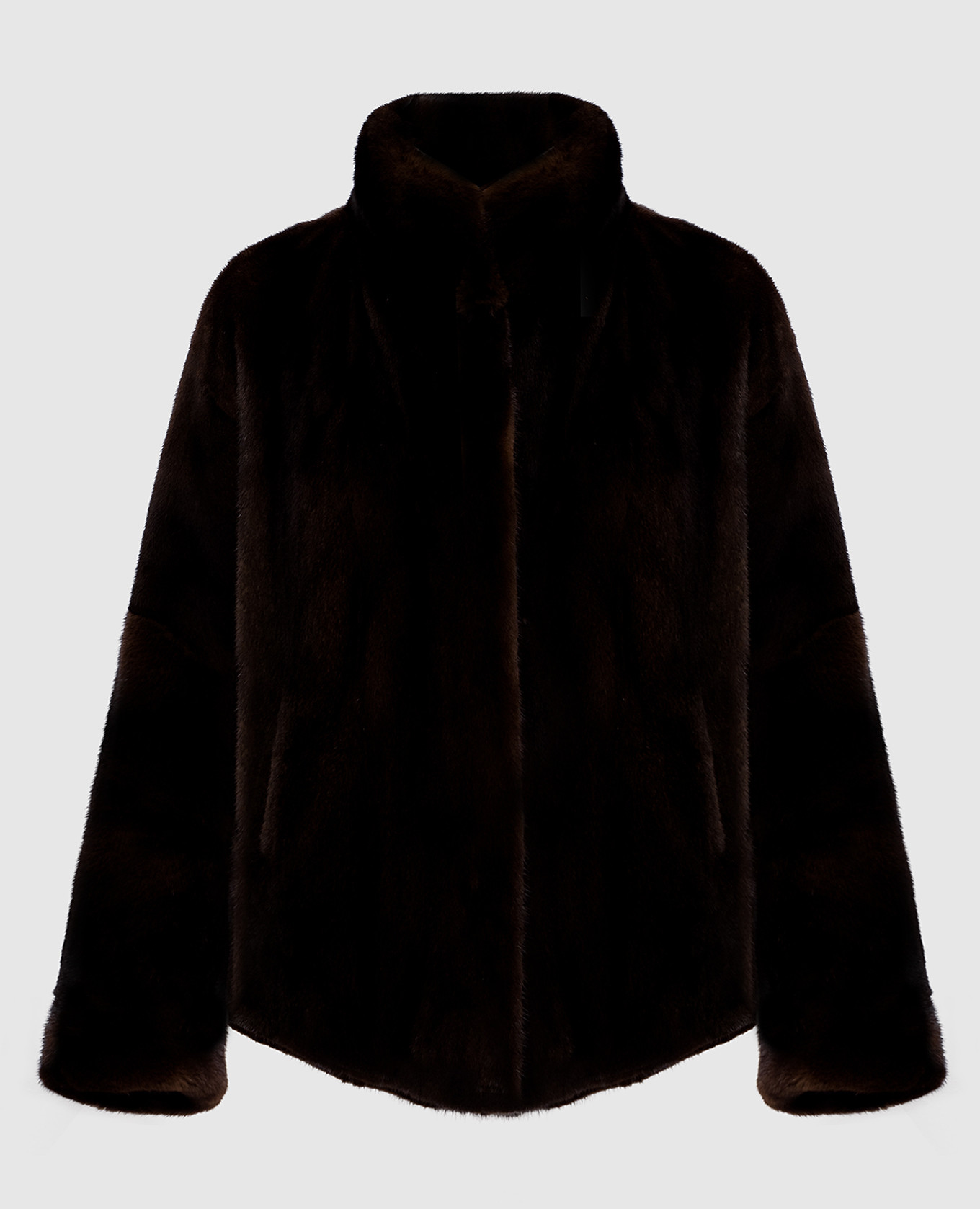 

Коричневая шуба из меха норки, Коричневый, Шубы