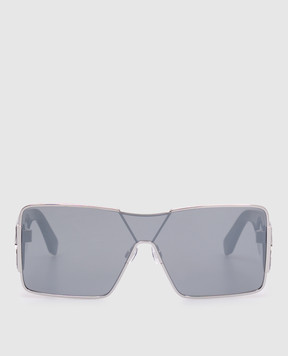 Off-White Серебряные очки Аspen с зеркальным эффектом OERI14GS25MET001