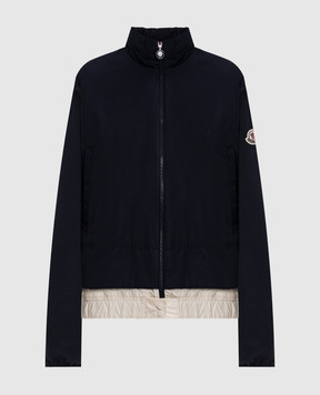 Moncler Синяя пуховая куртка Janze K10931A000095986I