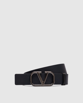 Valentino Двосторонній шкіряний ремінь з емблемою VLogo Signature 6Y2T0T46XUR
