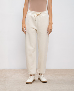 Jil Sander Бежевые джогеры с логотипом J40KA0130J20010