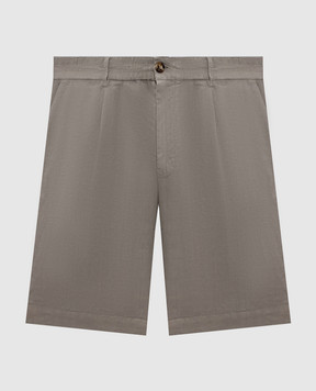 Brunello Cucinelli Зелені шорти з льону M236PU0065