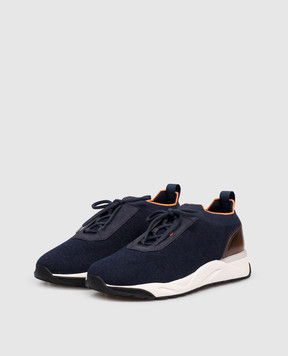 Santoni Сині кросівки MBIO21601BINNNTD