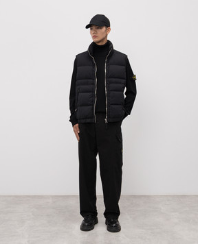 Stone Island Чорні штани з логотипом K2S153100011S0211
