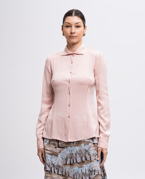 Ermanno Scervino Розовая блуза из шелка D272K338HHP