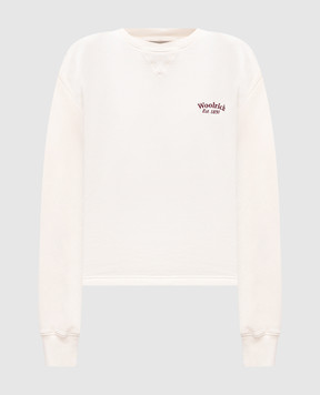 Woolrich Бежевый свитшот с вышивкой логотипа CFWWSW0154FRUT4009