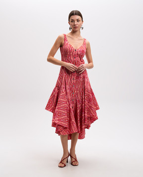 Etro Розовое платье в узор WRHA030499SA5H3